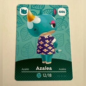 Nintendo Azalea #446 Animal Crossing Series 5 amiibo Card